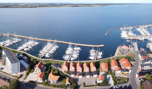 Luftfoto Juelsminde Havn og Marina